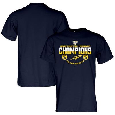 Men's Blue 84 Navy Toledo Rockets 2023 MAC Women's Conference Tournament Champions Locker Room T-Shirt