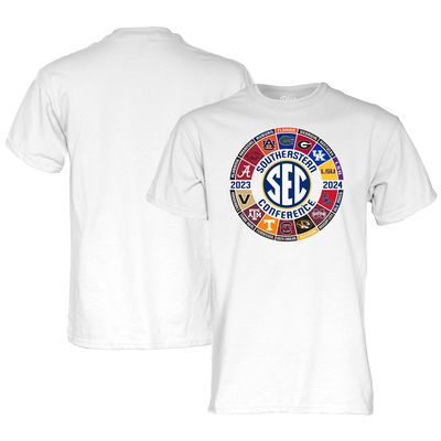 Men's Blue 84 White 2023/24 SEC Football All-Team Logo T-shirt