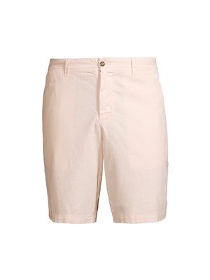 Men's Boden Stretch Linen Shorts - Prawn - Size 30 - Prawn - Size 30