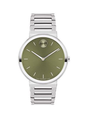 Men's Bold Horizon Stainless Steel Bracelet Watch/40MM - Green