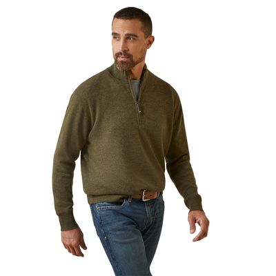 Men's Bolinas Sweater in Earth, Size: XS by Ariat