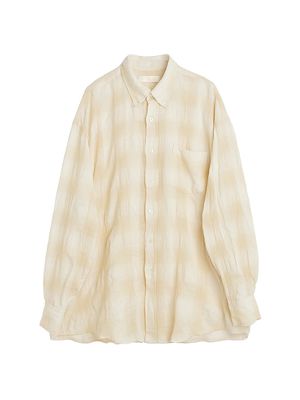 Men's Borrowed Button-Down Shirt - Naturelle - Size 44 - Naturelle - Size 44