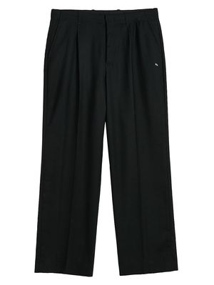 Men's Borrowed Chino Wool Pants - Black Panama - Size 46 - Black Panama - Size 46