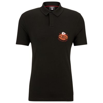 Men's BOSS X NFL  Black Kansas City Chiefs Polo