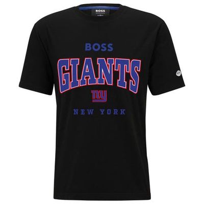Men's BOSS X NFL Black New York Giants Huddle T-Shirt