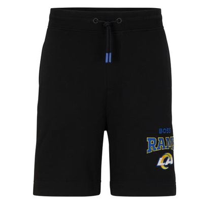 Men's BOSS X NFL Black/Royal Los Angeles Rams Snap Shorts