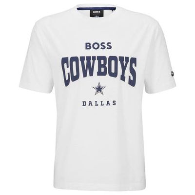 Men's BOSS X NFL White Dallas Cowboys Huddle T-Shirt