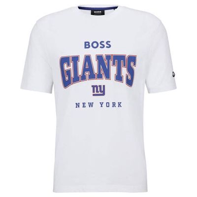 Men's BOSS X NFL White New York Giants Huddle T-Shirt