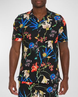 Men's Botanic Heaven Short-Sleeve Camp Shirt