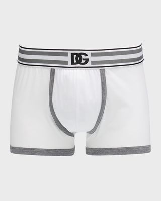 Men's Boxer Briefs with Contrast Piping