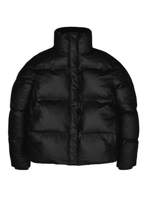 Men's Boxy Puffer Jacket - Black - Size Medium - Black - Size Medium