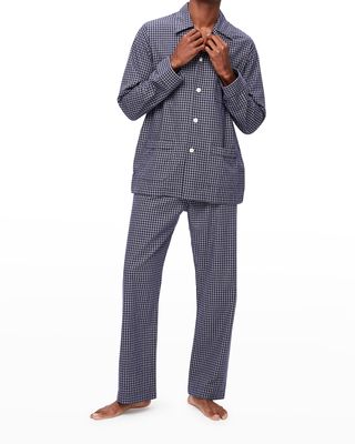 Men's Braemar 32 Check Cotton Pajamas & ZeroWidthSpace;