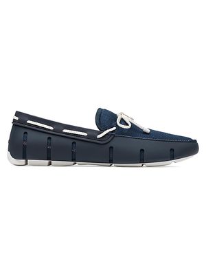 Men's Braided Lace Loafers - Navy - Size 7 - Navy - Size 7
