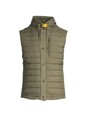 Men's Bram Hooded Vest - Cactus - Size Small - Cactus - Size Small