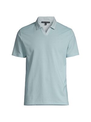 Men's Brix Slim-Fit V-Neck Polo Shirt - Soft Teal - Size Small - Soft Teal - Size Small