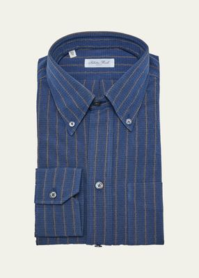 Men's Brooks Micro-Stripe Casual Button-Down Shirt