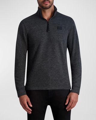Men's Brushed Quarter-Zip Sweater