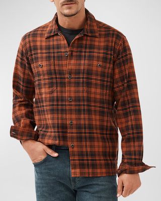 Men's Bryant Park Cotton Check Overshirt