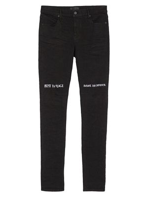Men's Bryant RIP Skinny-Fit Jeans - Black - Size 30 - Black - Size 30