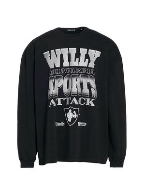 Men's Buffalo Sports Attack T-Shirt - Black - Size Small - Black - Size Small