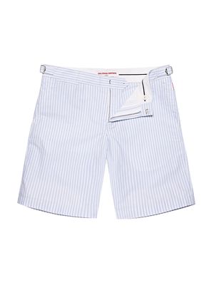 Men's Bulldog Classic Stripe Shorts - Light Island Sky - Size 30 - Light Island Sky - Size 30