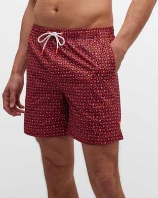 Men's Bunes Printed Swim Shorts