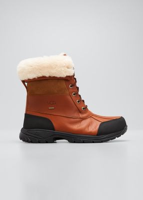 Men's Butte Waterproof Leather Cuffed Boots