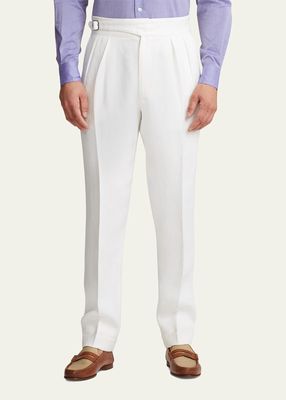 Men's Byron Pleated Linen Pants