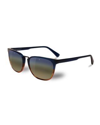 Men's Cable Car Square Flash Stainless Steel/Acetate Sunglasses