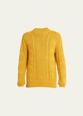 Men's Cable-Knit Cotton Sweater
