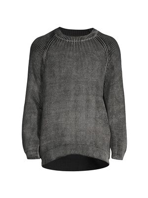 Men's Cable Knit Sweater - Charcoal - Size Small - Charcoal - Size Small