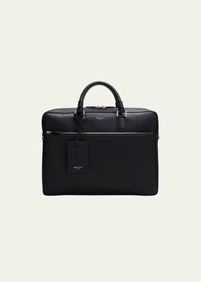 Men's Cachemire Leather Slim Briefcase