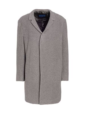 Men's Cahmere & Wool-Blend Overcoat - Light Grey - Size 50 - Light Grey - Size 50