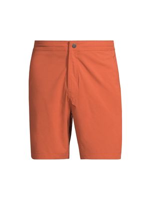 Men's Calder 7.5-Inch Swim Shorts - Burnt Ochre - Size 30 - Burnt Ochre - Size 30