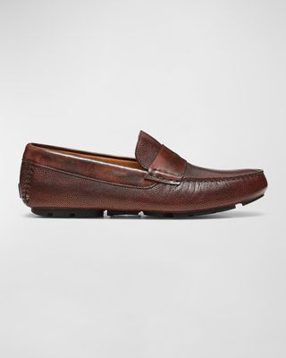 Men's Calfskin Driver Penny Loafers