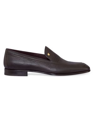 Men's CALFSKIN LOAFERS - Dark Brown - Size 7