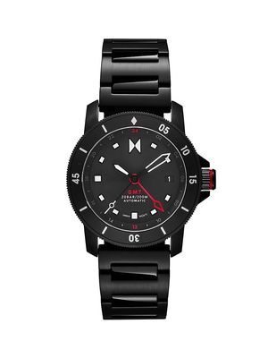 Men's Cali Diver Stainless Steel Bracelet Watch - Black