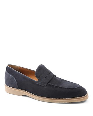 Men's Cali Suede Penny Loafers, Navy