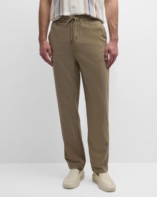 Men's Callum Cotton-Linen Drawstring Pants