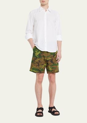 Men's Camo Cotton Shorts