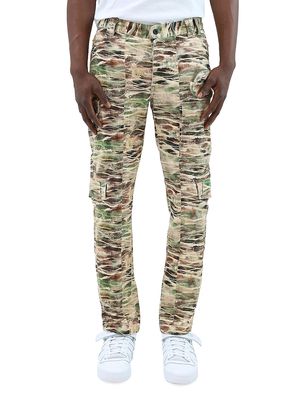 Men's Camo Straight-Leg Pants - Camouflage - Size 30 - Camouflage - Size 30