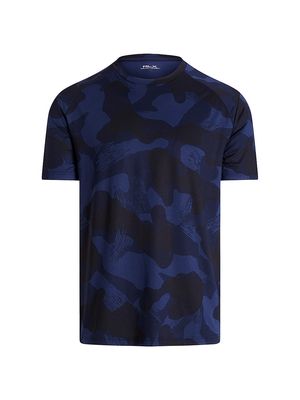 Men's Camouflage Airflow Short-Sleeve T-Shirt - Blue - Size Large