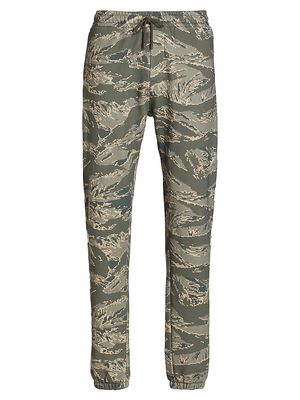 Men's Camouflage Drawstring Sweatpants - Camo - Size Small - Camo - Size Small