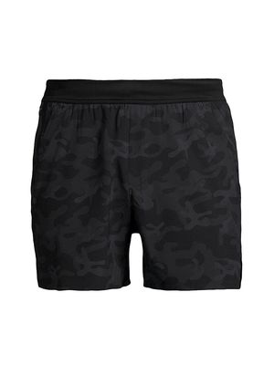 Men's Camouflage Interval Shorts - Black Camo - Size Medium - Black Camo - Size Medium