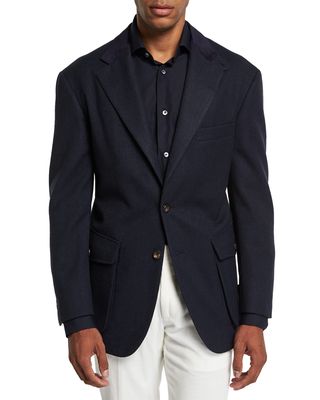 Men's Campagna Wool Two-Button Jacket