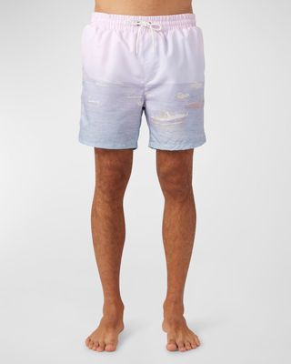 Men's Capri Sunset Swim Shorts