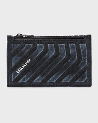 Men's Car Long Coin And Card Holder Dirty Effect