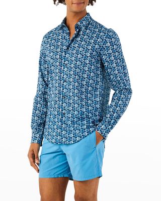 Men's Caracal Batik Fish Sport Shirt
