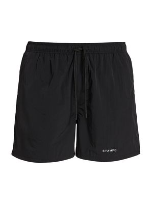 Men's Cardiff Nylon Shorts - Black - Size XS - Black - Size XS