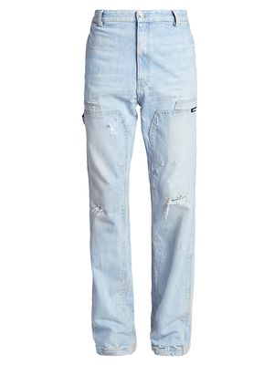 Men's Carpenter Flare Jeans - Light Blue - Size 30 - Light Blue - Size 30